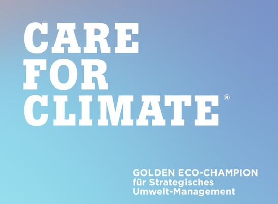 Wir sind Golden Eco-Champion!